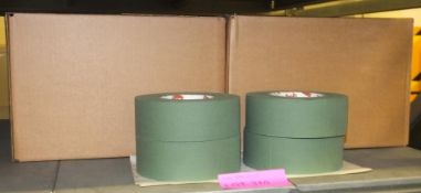 Scapa Cloth Adhesive Tape - Olive Green - 16 Rolls Per Box - 2 boxes