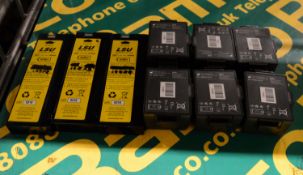 6x Philips Medical Defibrillator Batteries. 3x Laerdal Suction Unit Batteries.