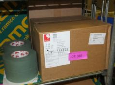 Scapa Cloth Adhesive Tape - Olive Green - 16 Rolls Per Box - 2 boxes