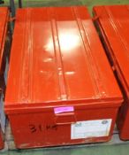 Metal Storage Chest L1000 x W560 x H380mm - Red