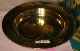 Religious Brass Coloured Metal Collection Plate