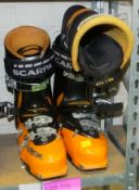 Pair of Scarpa Ski Boots - size 9