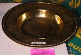 Religious Brass Coloured Metal Collection Plate