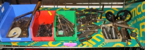 Machine Tool Tools - Various Drill Clamps, Chuck Keys