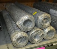 Galvanised Chicken Wire W 0.6m x L10m - 5 rolls