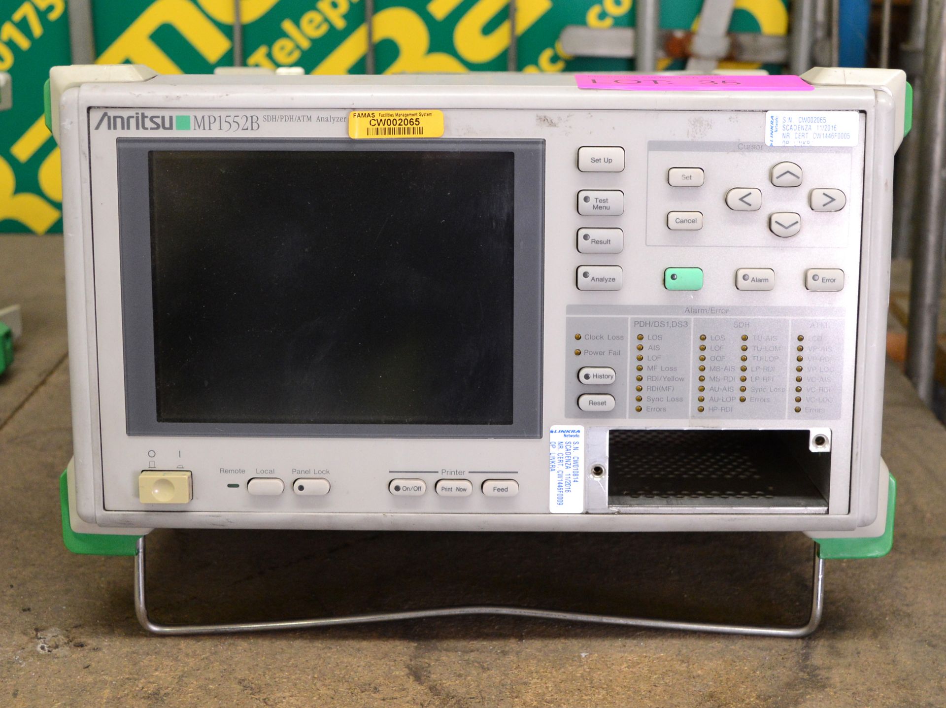 Anritsu MP1552B Analyzer.