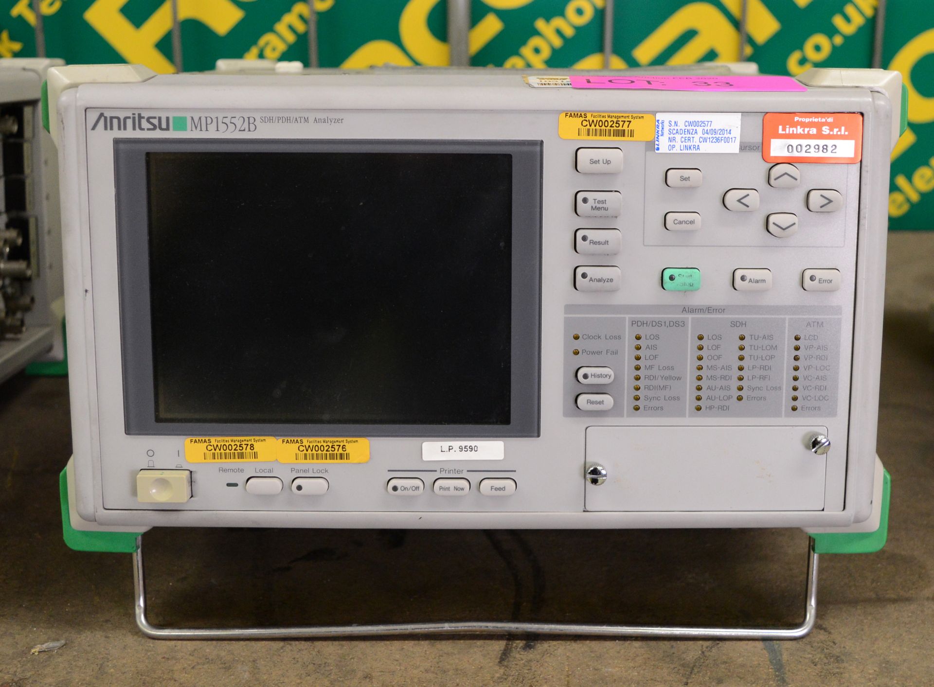 Anritsu MP1552B Analyzer.