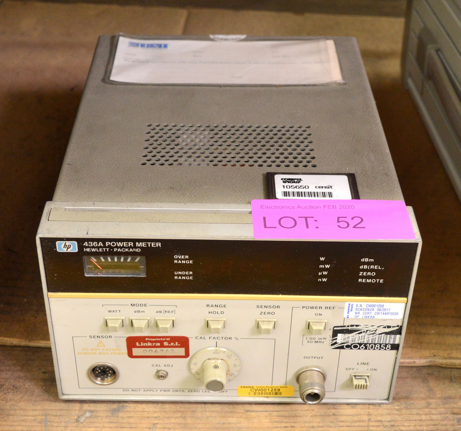 Hewlett Packard 436A Power Meter.