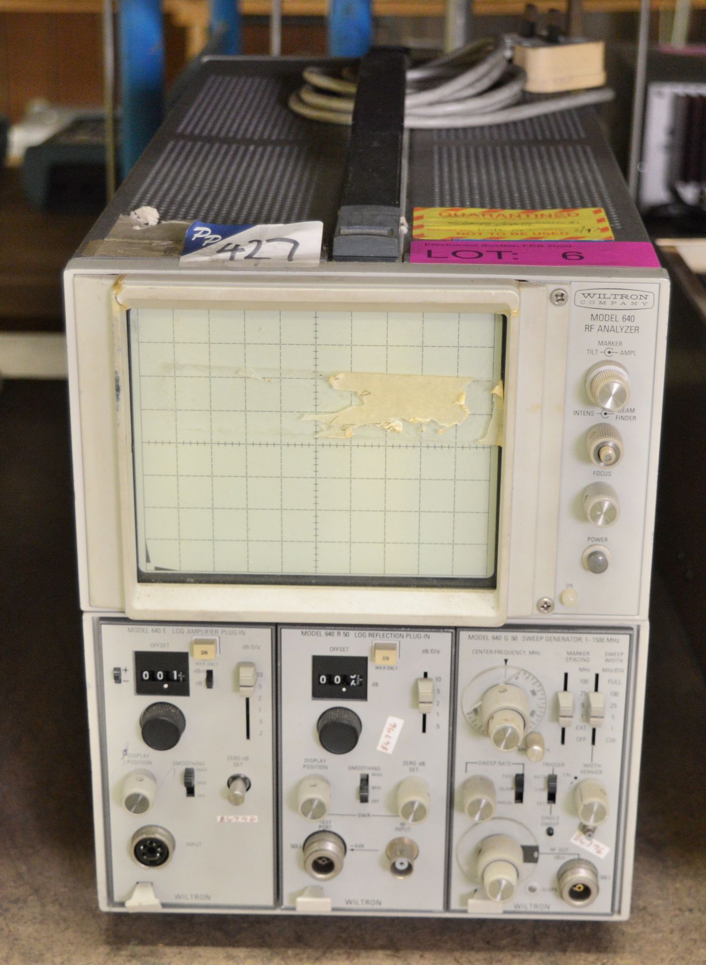 Wiltron Company 640 RF Analyzer.