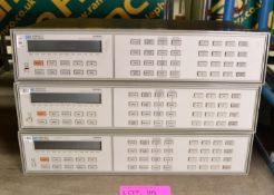 3x Hewlett Packard 3488A Switch/Control Unit.