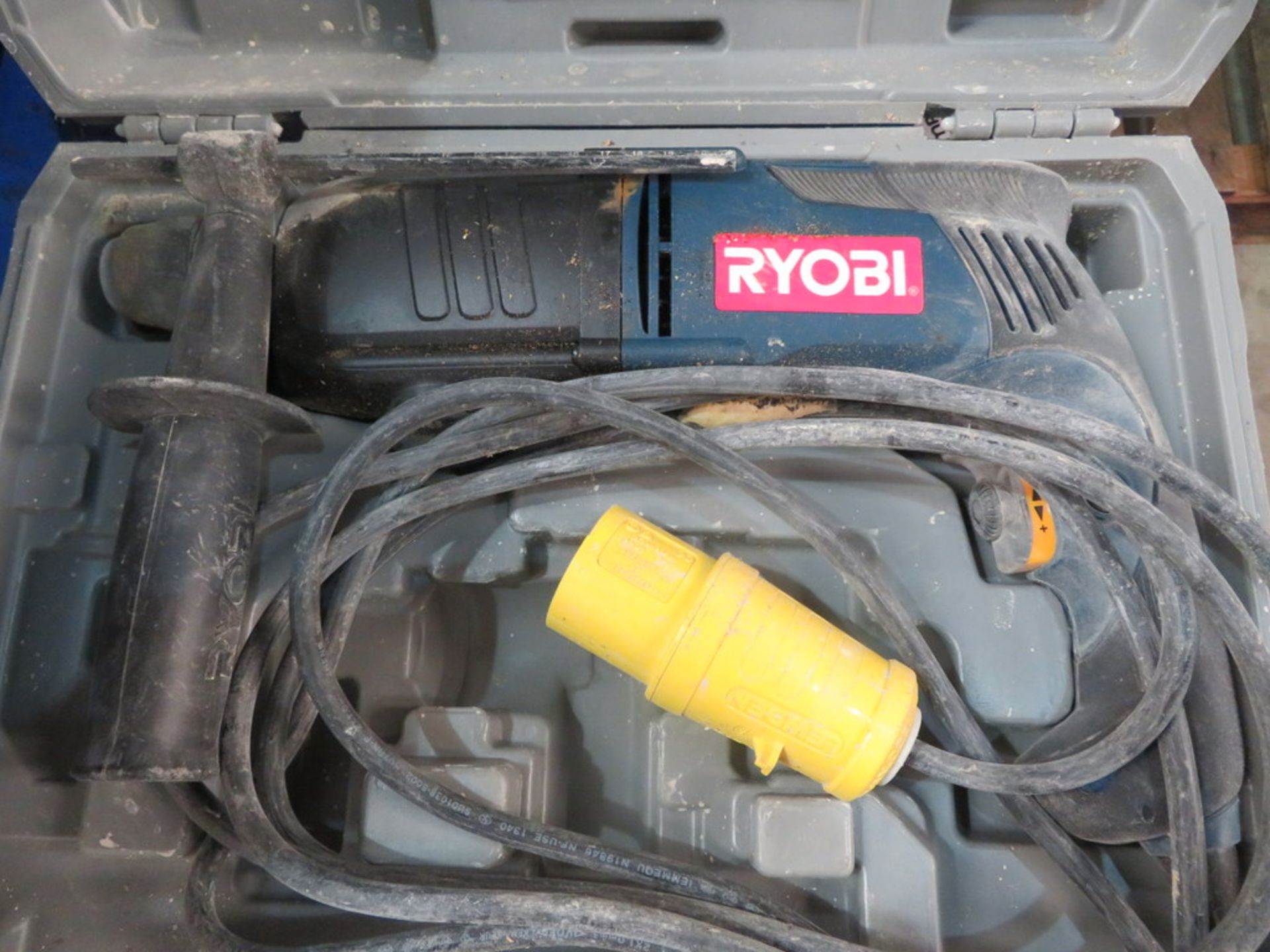 RYOBI ERH 110V HAMMER DRILL C/W CASE - Image 2 of 2