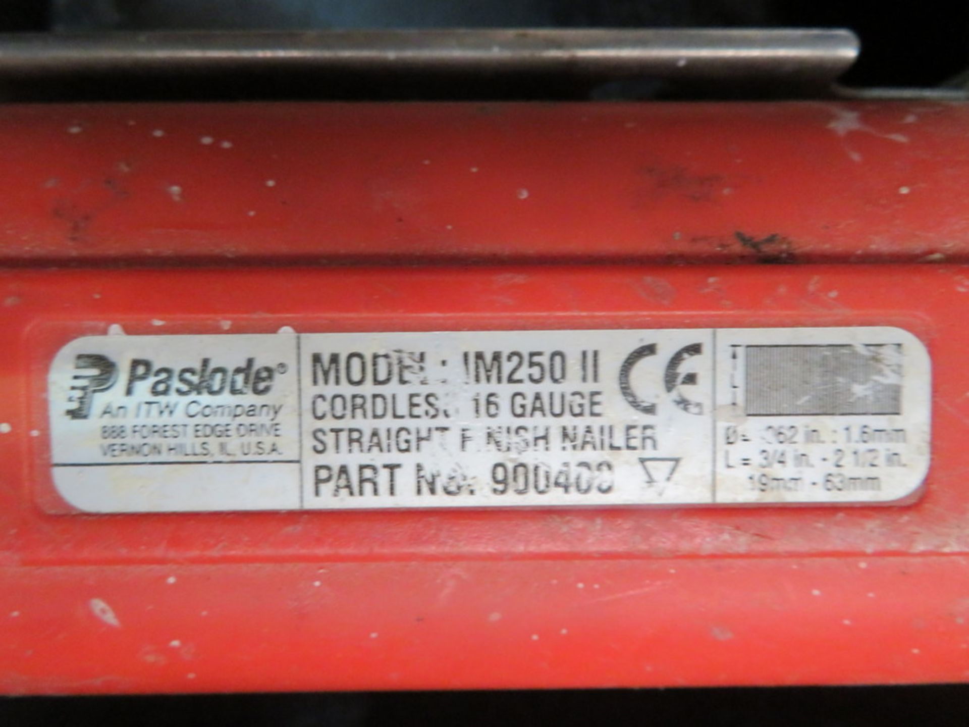 PASLODE MODEL IM250 11 NAILER C/W QTY OF NAILS - Image 2 of 2