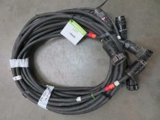 3 X 10M LENGTHS OF SOCA PEX 19 POWER CABLES