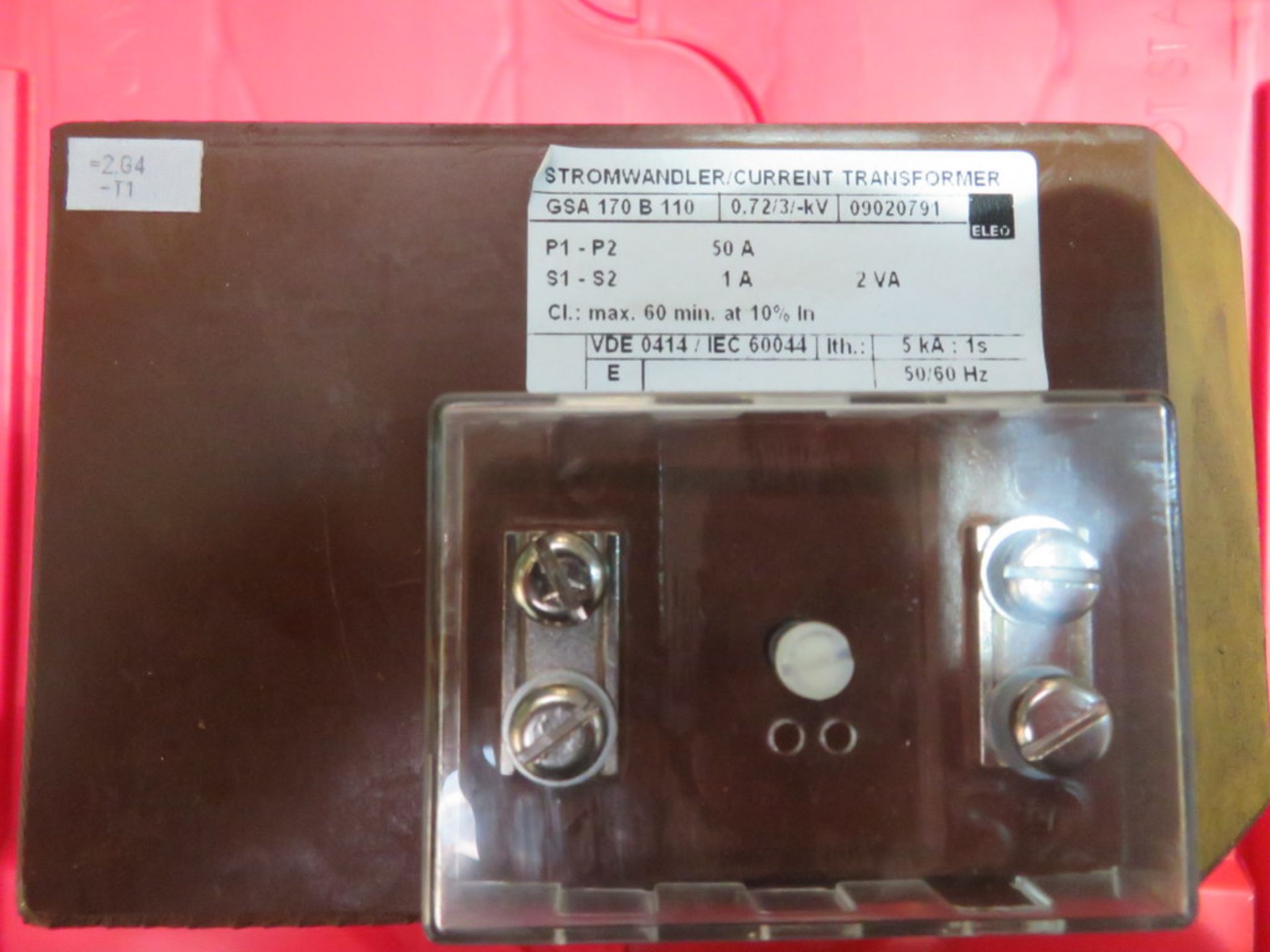 8 X STROMWANDLER 0.72/3/-KW CURRENT TRANSFORMERS - Image 3 of 3