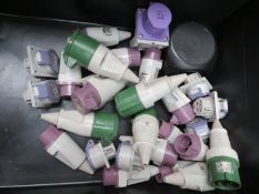 QTY OF ASSORTED VOLTAGE PLUGS AND COUPLERS