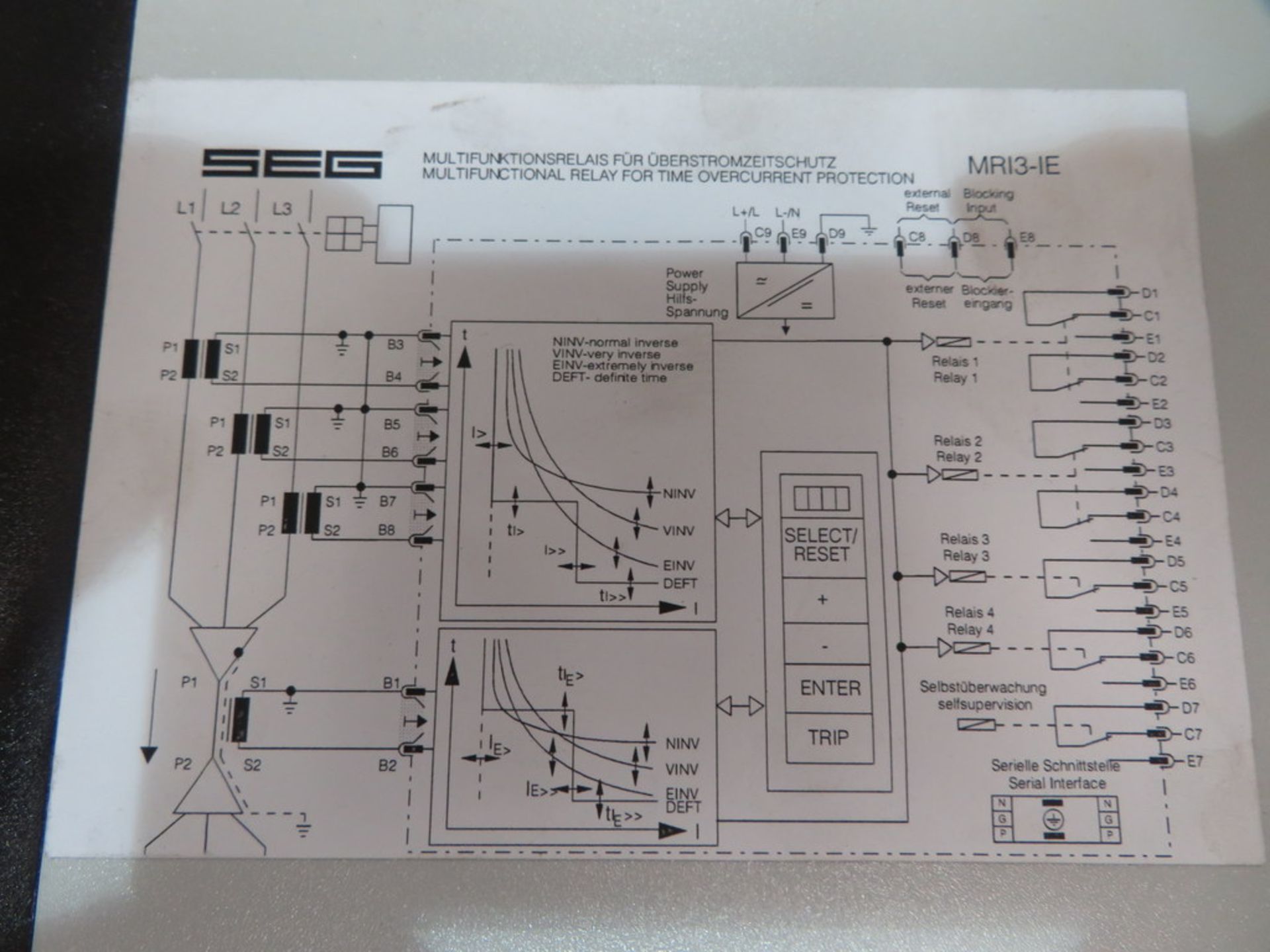 8 X WOODWARD SEG TYPE MR13-IE MULTIFUNCTION RELAYS - Image 3 of 4