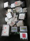 ASSORTED RELAYS, CONVERTERS, GAUGES ETC