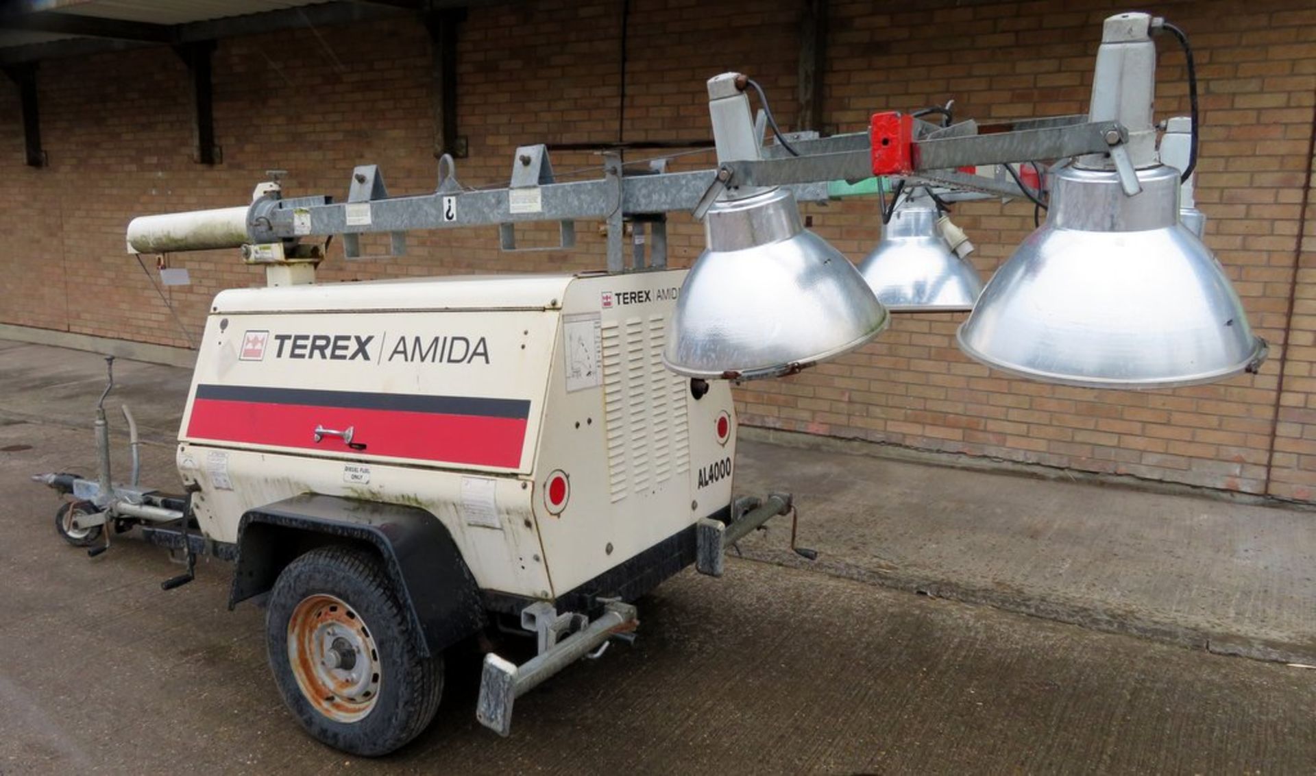 Terex Amida Lighting Tower. 5091 Hours. Manufactured 2005. Model: AL4050D-B-4MH. - Image 2 of 14