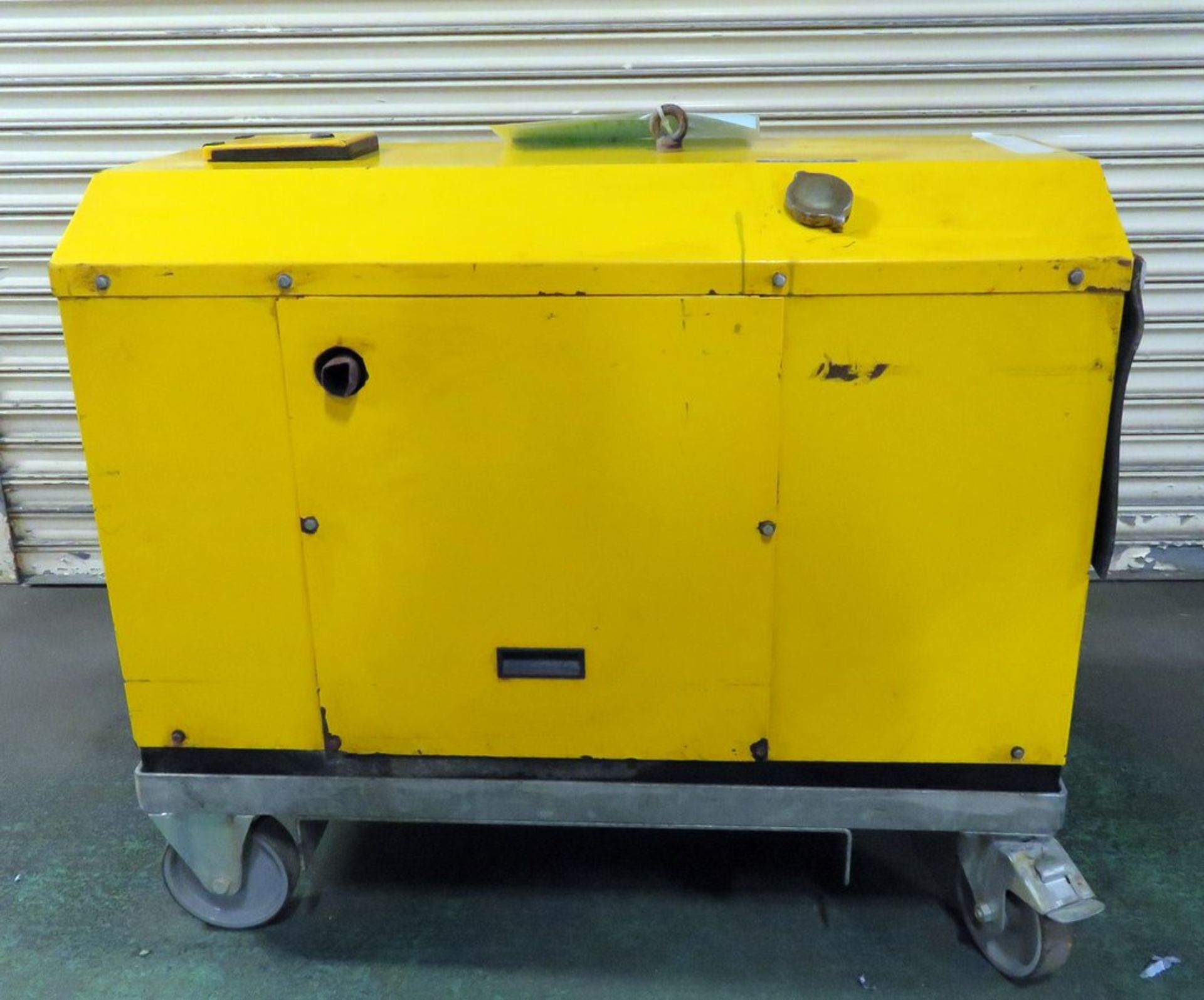 Harrington 7Kva Trolley Mounted Generator. Runs And Volts But Not Load Tested. Unknown Hours.