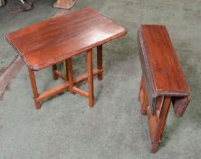 2x Small Folding Side Tables.