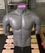Mannequin - Male Bust with Arms Behind.