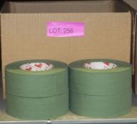 Scapa Cloth Adhesive Tape - Olive Green - 50mm - 50M per roll - 16 Rolls Per Box - 2 boxes