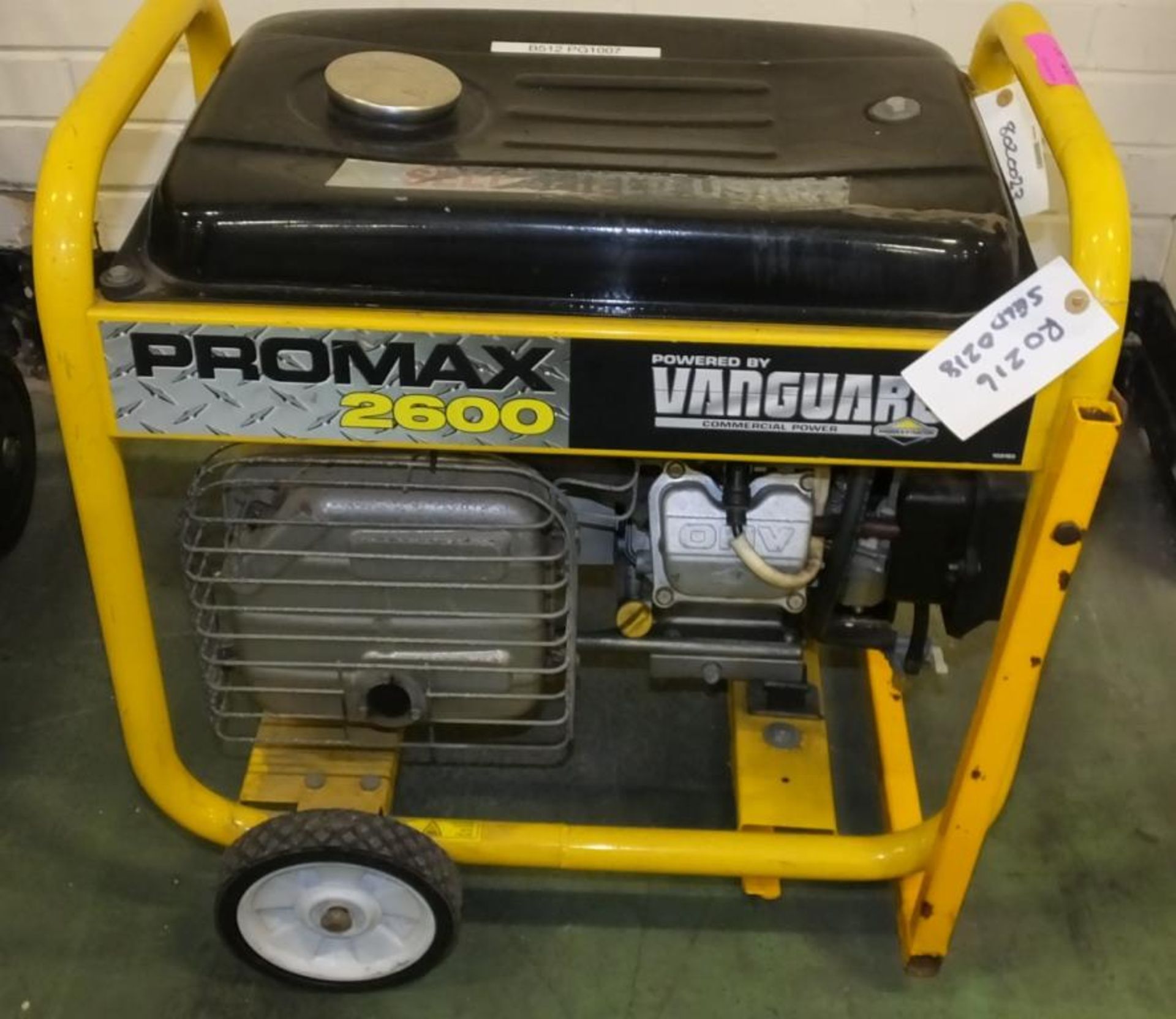 Vanguard Promax 2600 2.6kva Generator - Image 4 of 5