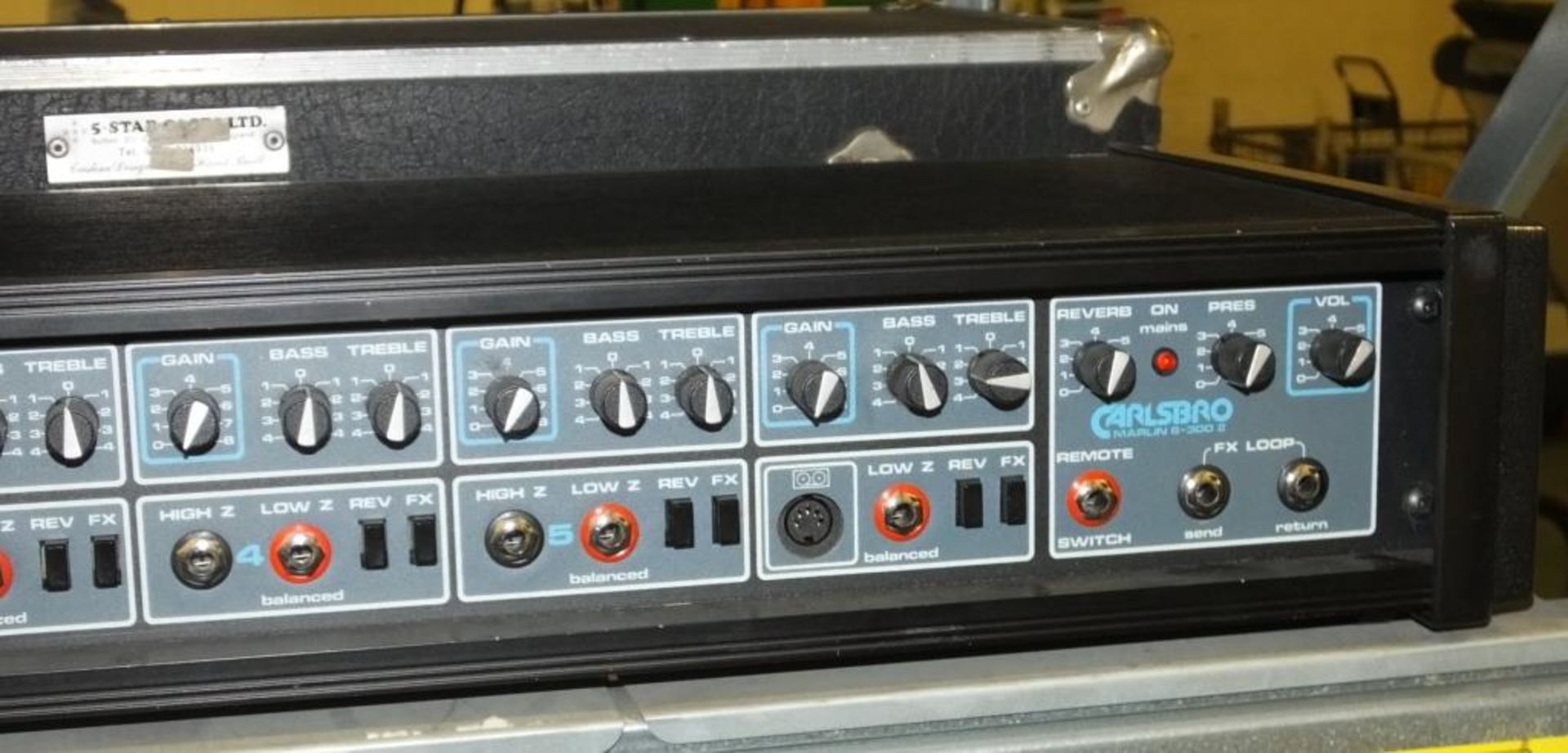 Carlsbro Marlin 6-300 2 Power Module Amplifier with Case - Image 3 of 3