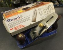 Record Woodworking Plane Smoothing 2 Blade