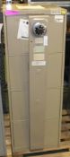 4 Draw Filing Cabinet With Spin Lock Bar W470mm x L700mm x H1320mm - combination unknown