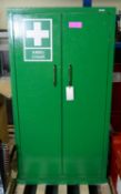 Wooden Green First Aid Cabinet H1430 x D460 x W750mm.