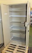 Metal Cabinet With Combi Lock L920mm x W480mm x H1810mm - combination unknown