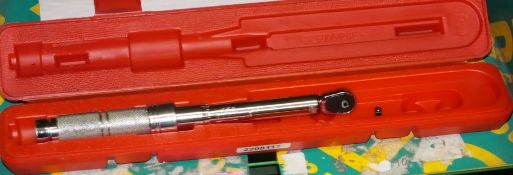 Torque Wrench in case - broken head - as spares or repairs