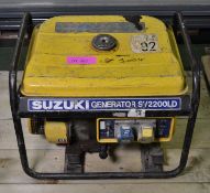 Suzuki SV2200LD 120/240V Generator.