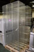 2x Wire Cages W900 x D480 x H1980.