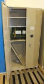 Metal Cabinet With Combi Lock L920mm x W490mm x H1830mm with Hinged door - combination unk