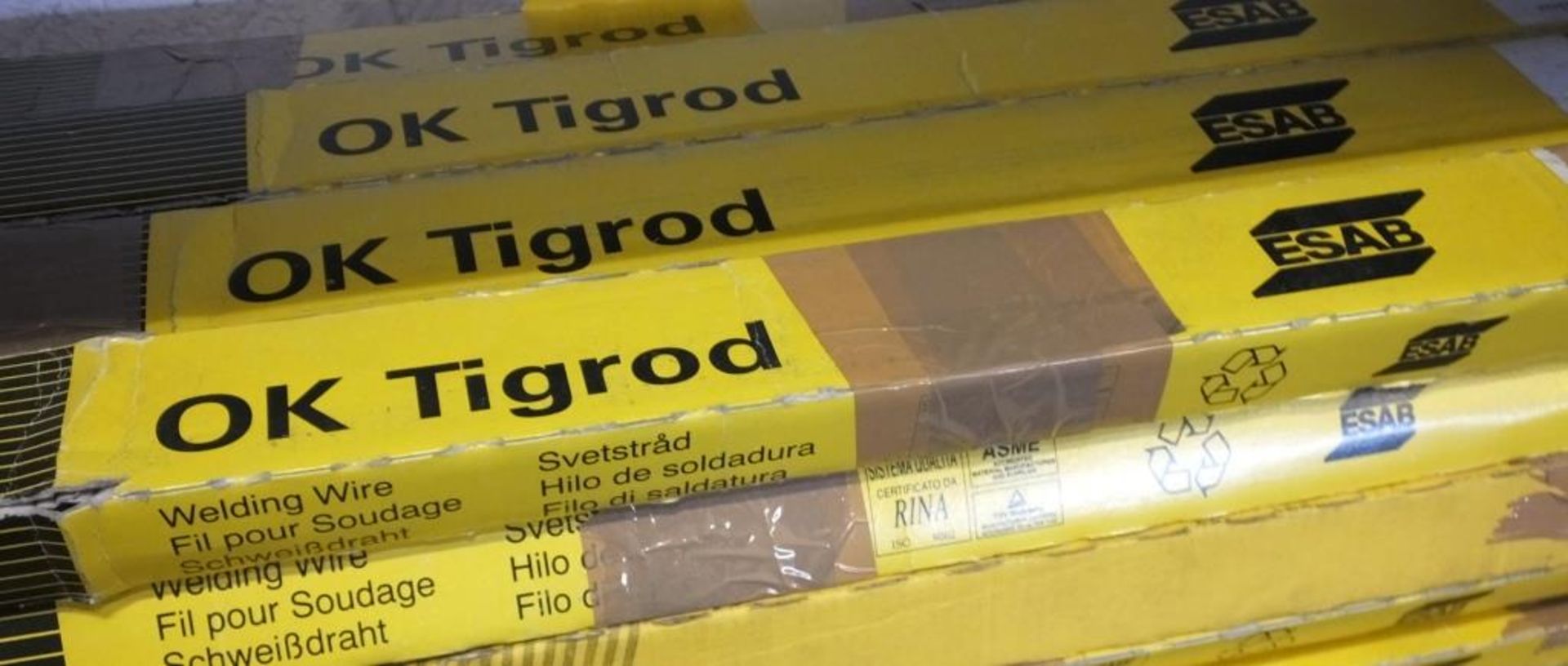 ESAB Welding Wire - OK Tigrod 16.75 2.4mm x 1000mm - 100 per pack - 5kg packs - 24 packs - Image 3 of 3