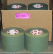 Scapa Cloth Adhesive Tape - Olive Green - 50mm - 50M per roll - 16 Rolls Per Box - 2 boxes