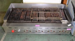 Multi Burner Gas Fired Griddle W1540 x D790mm.