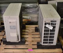 2x Daikin Inverter Air Conditioner Heat Pump Outdoor Unit.