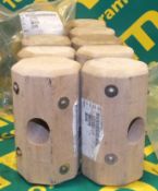 10x Wooden Mallet Heads