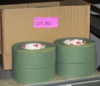 Scapa Cloth Adhesive Tape - Olive Green - 50mm - 50M per roll - 16 Rolls Per Box - 2 boxes