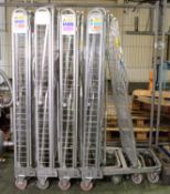 4x Stacking Trolley / Cages.