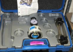 S & P Cooling System Tester Unit Cased - Incomplete - Missing parts