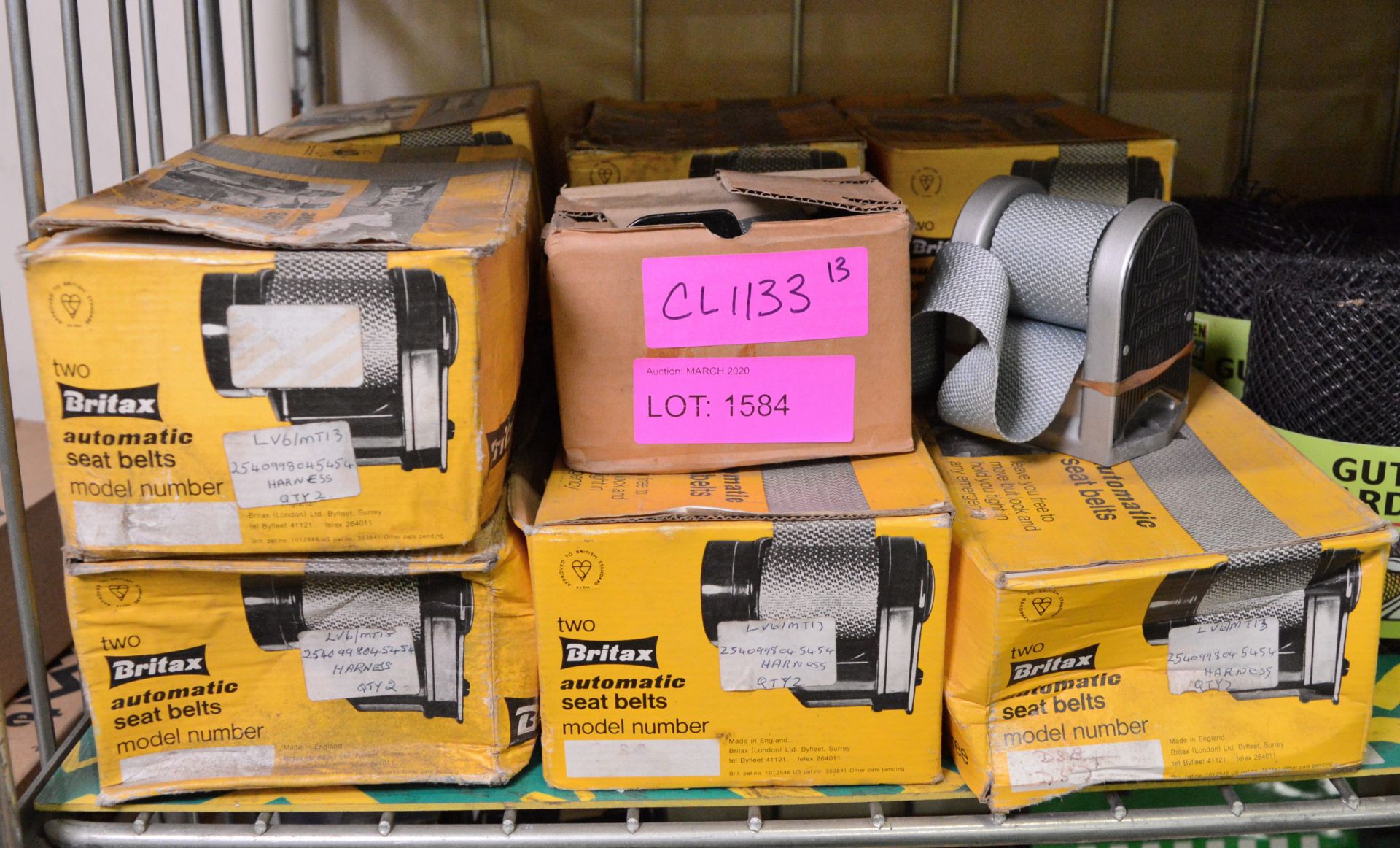 22x Britax Automatic Seat Belts.