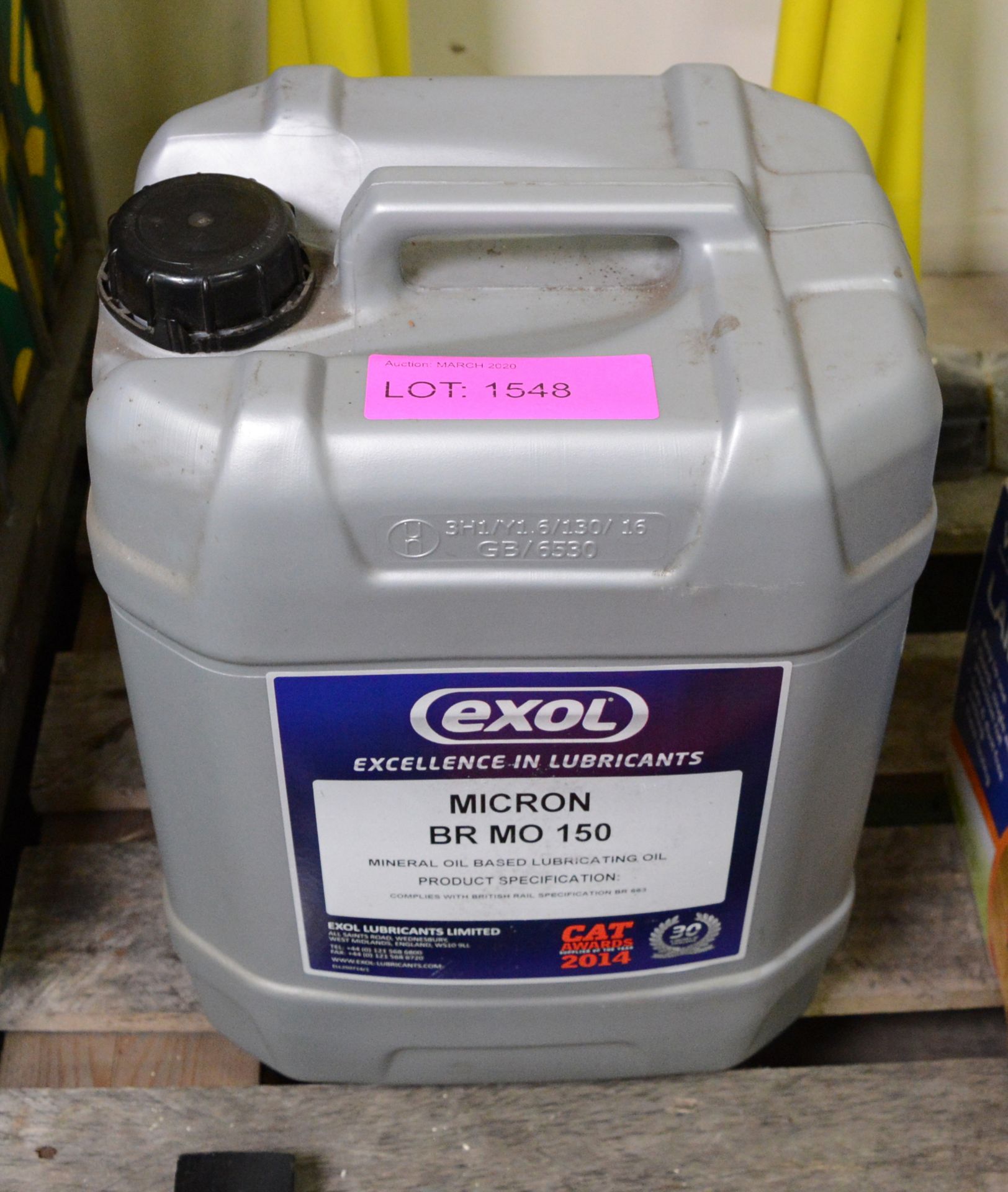 20ltrs Exol Micron BR MO 150 Lubricating Oil - COLLECTION ONLY.