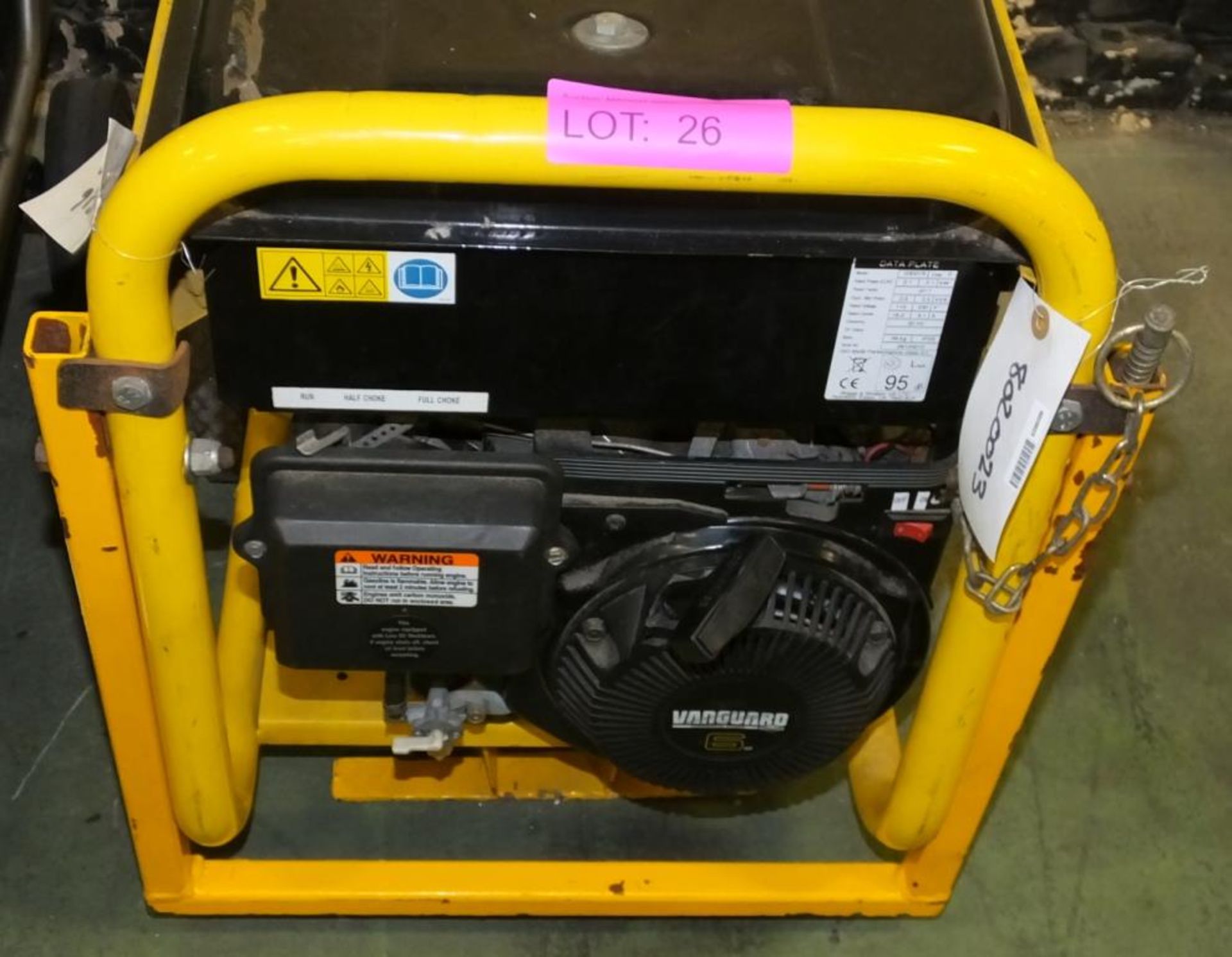 Vanguard Promax 2600 2.6kva Generator - Image 3 of 5