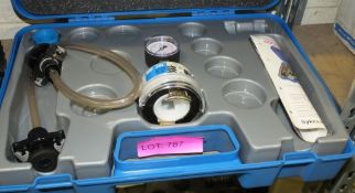 S & P Cooling System Tester Unit Cased - Incomplete - Missing parts