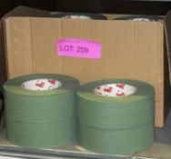 Scapa Cloth Adhesive Tape - Olive Green - 50mm - 50M per roll - 16 Rolls Per Box - 2 boxes