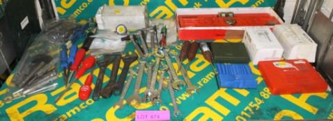 Hand tools - Spanners, Screwdrivers, Combination Puller Set, Dial Gauge